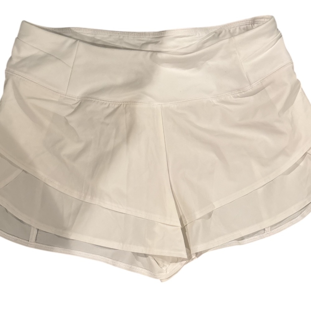 CALIA by Carrie Underwood Cream Skorts with Curved Hem